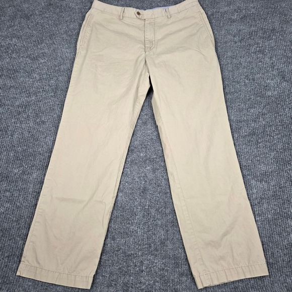 Cremieux Other - Cremieux Mens Khaki Chino Pants 36x32 Straight Leg Cotton Tan 26192